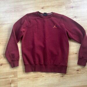 Nike Air Jordan Gradient‎ Sweatshirt Mens Men Maroon Red Pullover